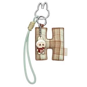 Pop Mart MONSTERS LABUBU Pin for Love Keychain Pendant, LETTER H Bag Charm, NEW